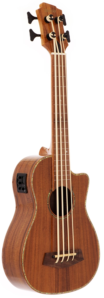 image 2 DUKEBA-ACACIA Fretless Bass Ukulele with Electronics