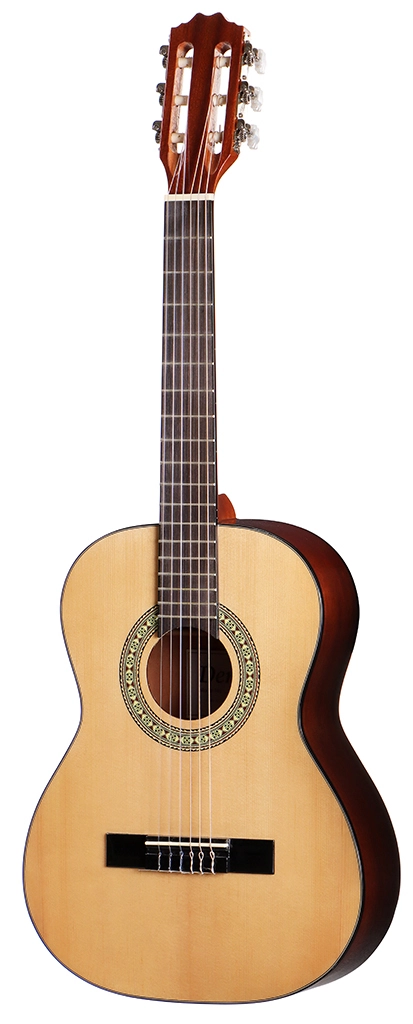 image 2 DC34NL-NAT 3/4 Size - Left Handed Nylon String - Natural