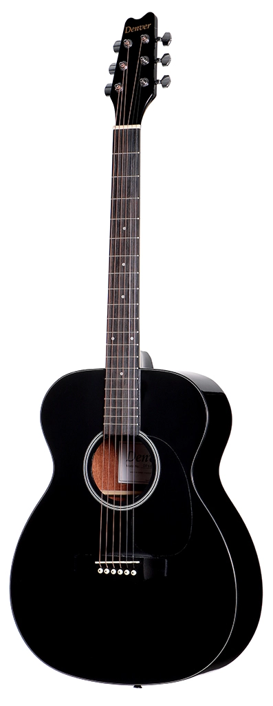 image 2 DF44S-BLK Full Size Folk - Steel String - Black
