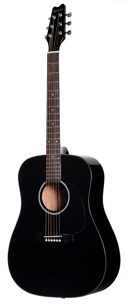 image 2 DD44S-BLK Dreadnought - Steel String - Black