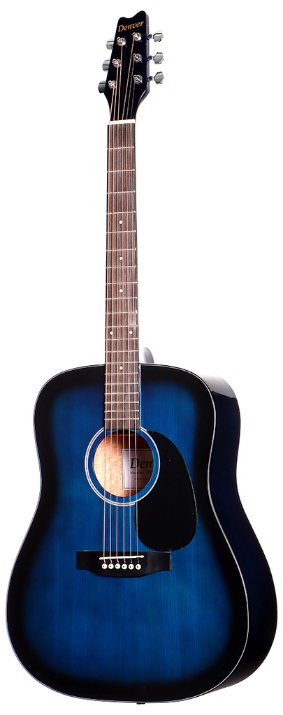 image 2 DD44S-BLU Dreadnought - Steel String - Blue