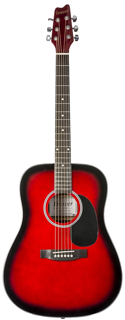 image 1 DD44S-RED Dreadnought - Steel String - Red
