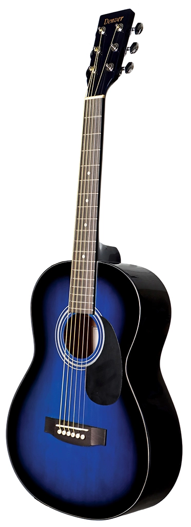 image 2 DD34S-BLU 3/4 Size - Steel String - Blue