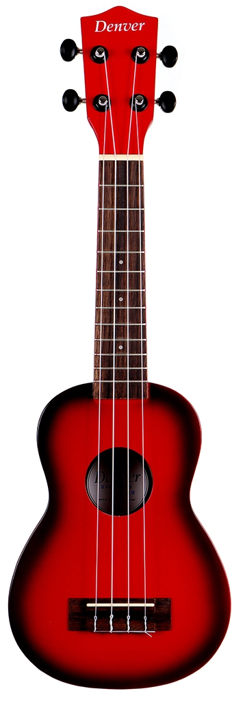 image 1 DUKE-RDB Ukulele - Soprano - Red Burst