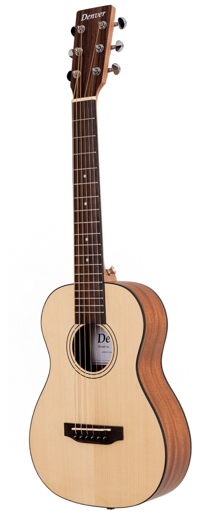  image 2 DEN-MINI Mini Acoustic Guitar - Solid Top Steel String