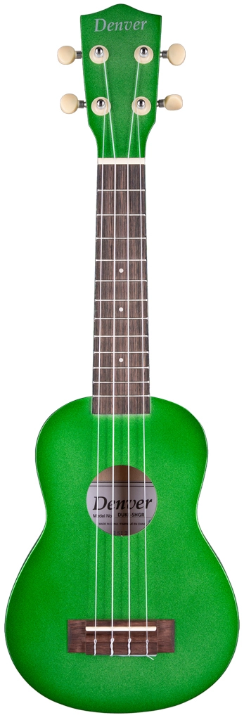 image 1 DUKE-SHGR Ukulele - Soprano - Shiny Green