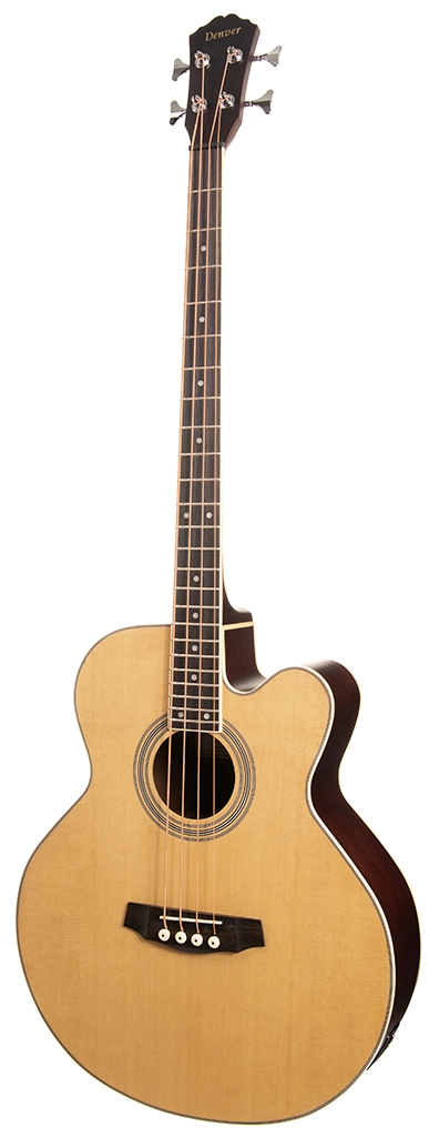 image 2 DB44SCE-NAT Full Size Acoustic Bass - Steel String with Electronics - Natural